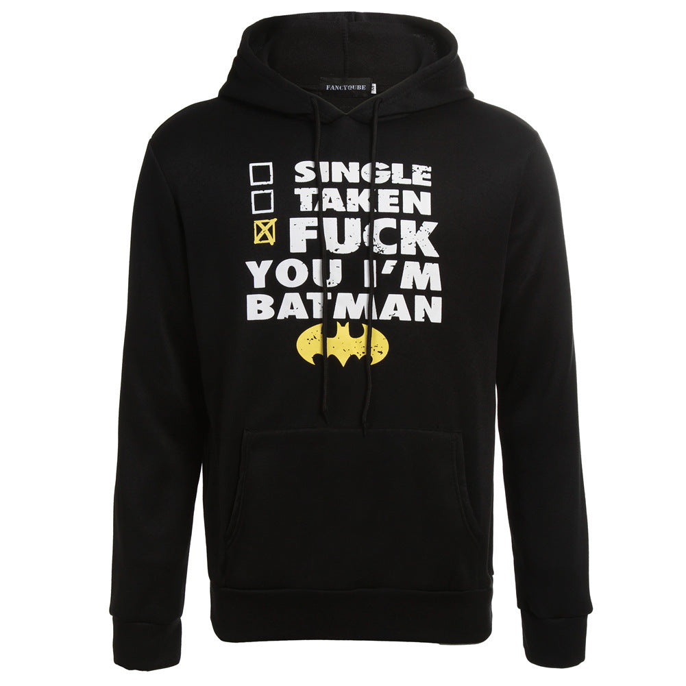 Batman print hoodie