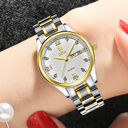 Image of New Couple Models A Pair Of Watches Men's and Women's Watches Waterproof Watches