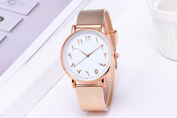 Image of Fashion Creative Quartz Watches Couple Watches Digital Mesh Band Watches