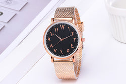 Image of Fashion Creative Quartz Watches Couple Watches Digital Mesh Band Watches