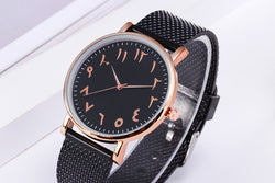 Image of Fashion Creative Quartz Watches Couple Watches Digital Mesh Band Watches