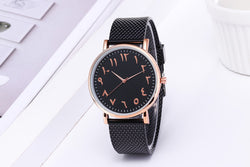 Image of Fashion Creative Quartz Watches Couple Watches Digital Mesh Band Watches