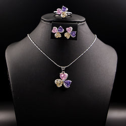 Image of Clover Zircon Diamond Jewellery Set Women