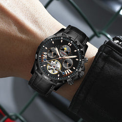 Image of Men's Fashion Hollowed-out Watch Automatic Mechanical Watch