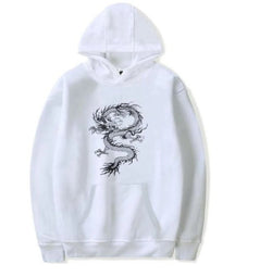 Image of Hoodies Men's Chinese Dragon Print Hoodie Street Casual