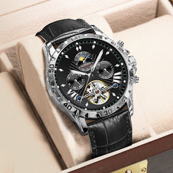 Image of Men's Fashion Hollowed-out Watch Automatic Mechanical Watch