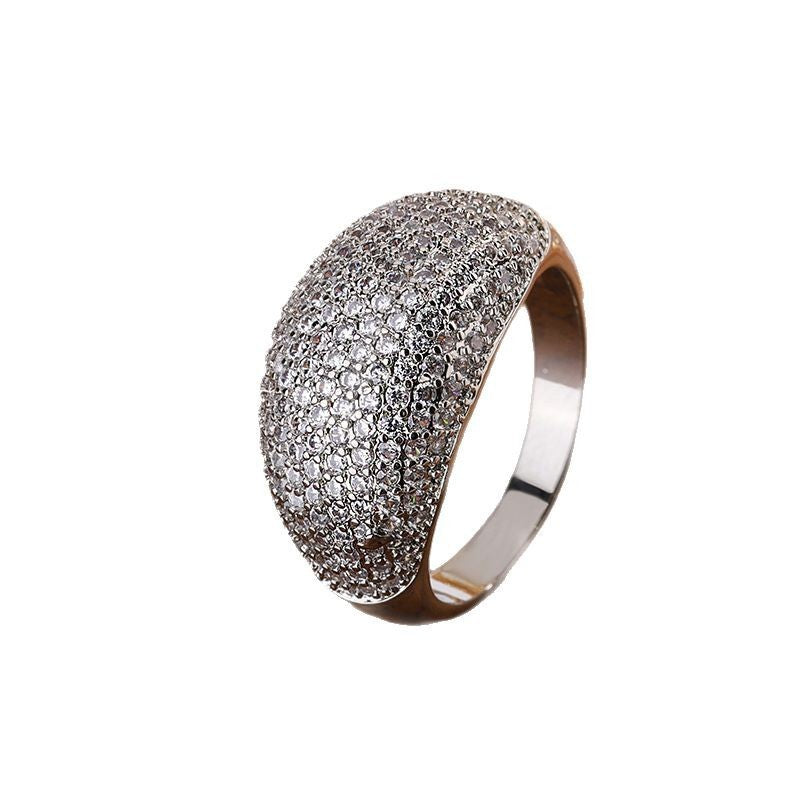 European And American Luxury Starry Ring