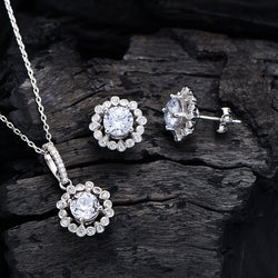 Image of 925 Sterling Silver Jewellery Set Of Two