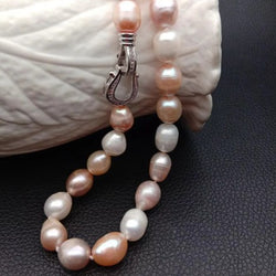 Image of Natural Freshwater Thread Pearl Irregular Shaped Necklace