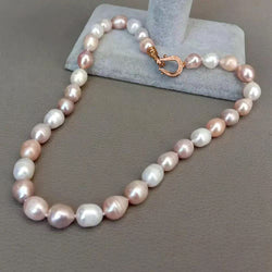 Image of Natural Freshwater Thread Pearl Irregular Shaped Necklace