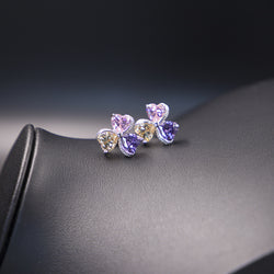 Image of Clover Zircon Diamond Jewellery Set Women