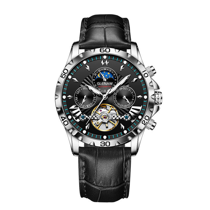 Men's Fashion Hollowed-out Watch Automatic Mechanical Watch